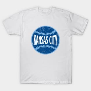 Kansas City Retro Baseball - White T-Shirt